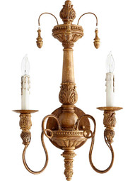 Salento 2-Light Wall Sconce in French Umber.